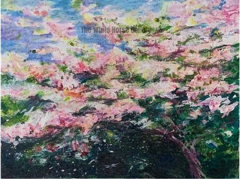 35 | Blossom in the Park (Acrylic) Wendy Howard - £75 (SOLD)