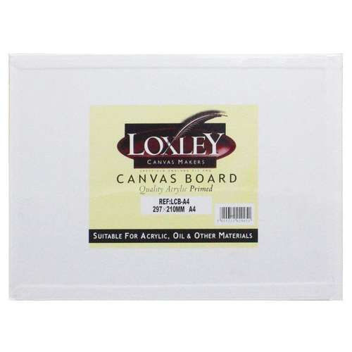 an A4 Loxley canvas boards