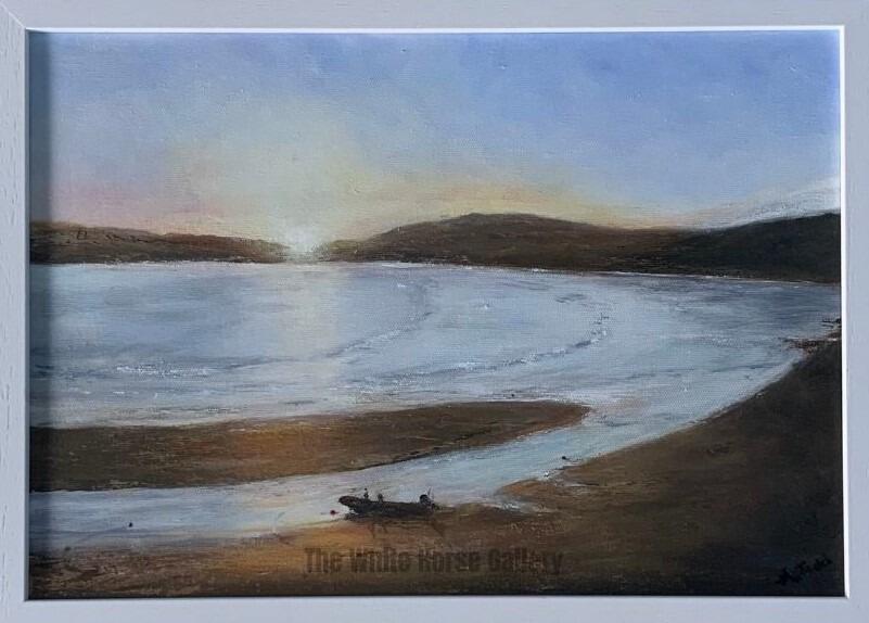 72 | Sunset over Newquay (Wales) (Oil on canvas) Annette Todd - £300