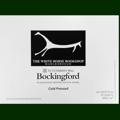 a White Horse Bookshop Bockingford watercolour pad