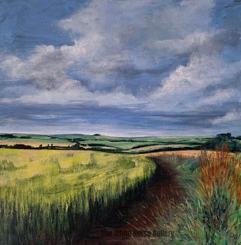 61 | Preshute Skies (Oil on canvas) Tracey Whant - £175