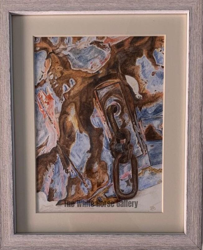 62 | Beached Battered Buoy (Watercolour pencil) Stephen Ballard - £92