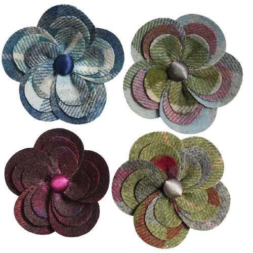 Tweed Corsage Showing All Colours Available