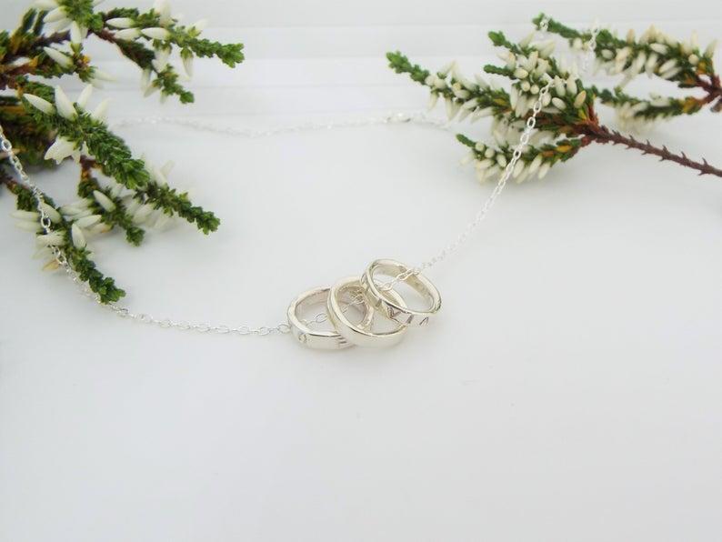 silver charm necklace