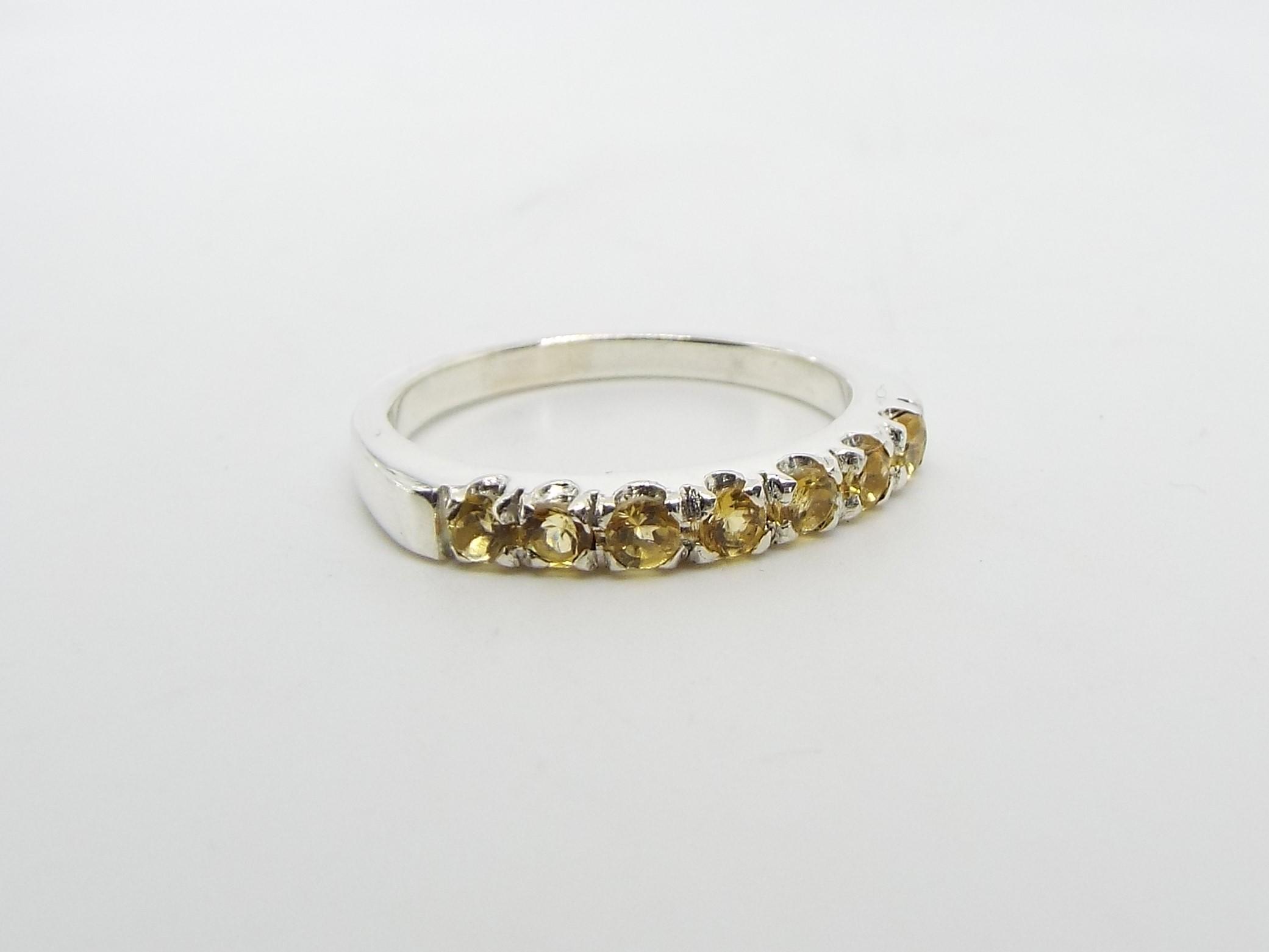 Citrine and Silver ring