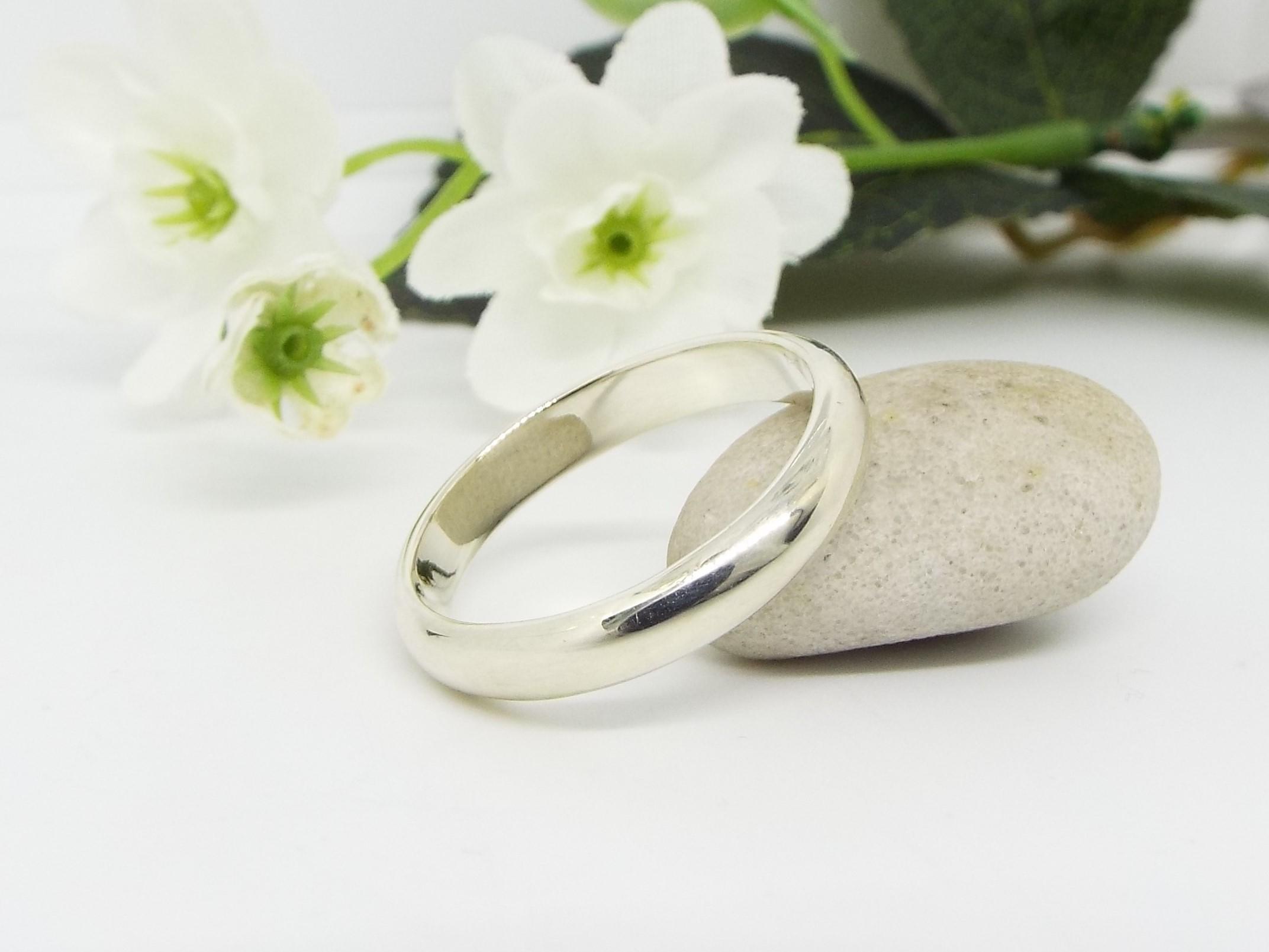 white gold wide wedding band