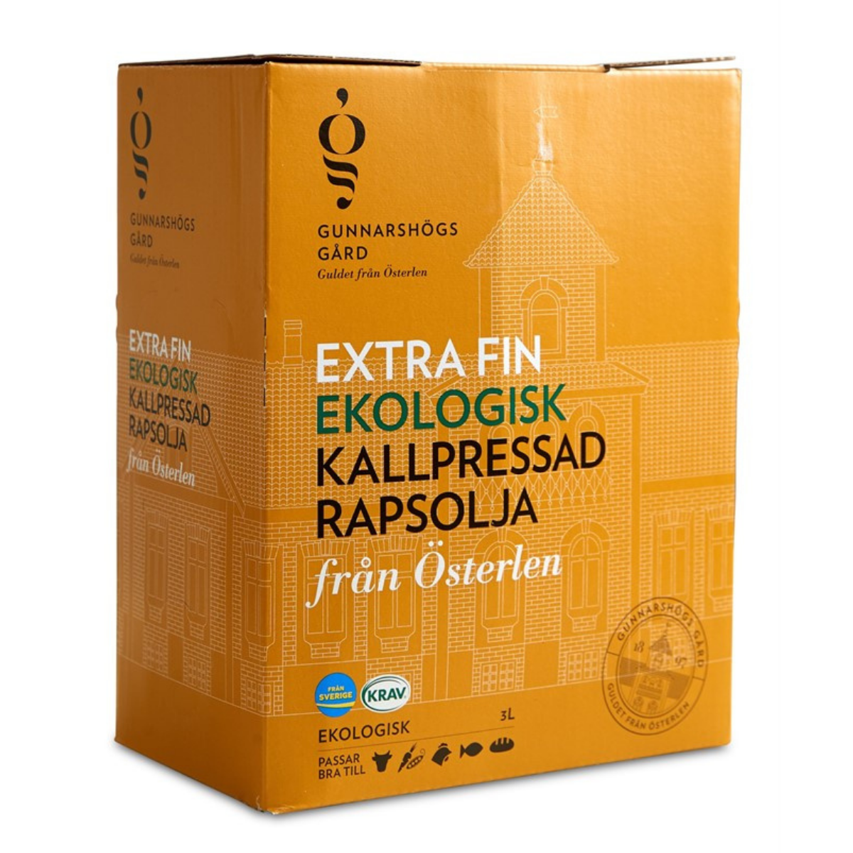 Gunnarshögs Gård's Rapsolja 3L bag-in-box'