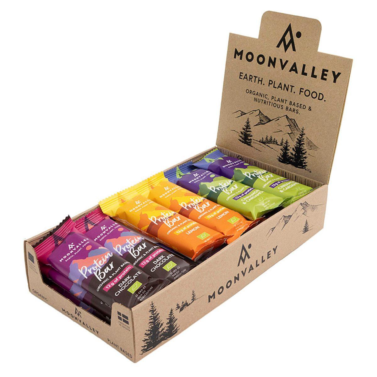 Moonvalley's Organic protein bars mix box 18 pcs
