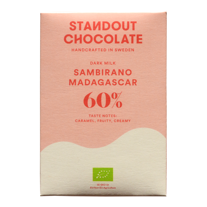 Standout Chocolate's Dark Milk Madagascar Sambirano 60%'