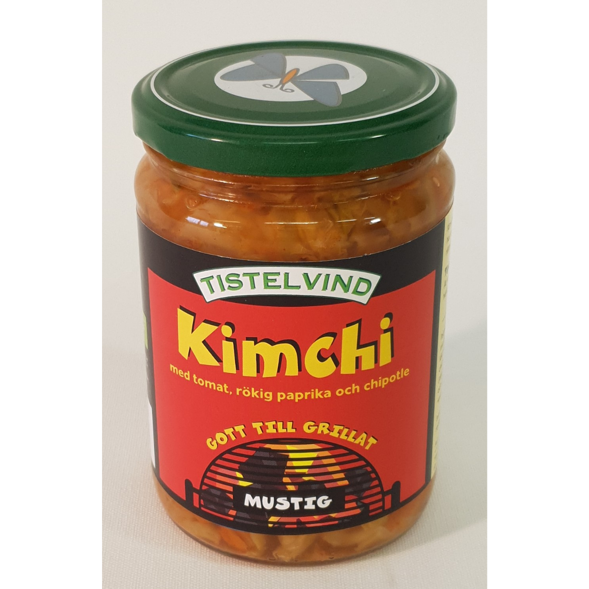 Kimchi Grill, mit Tomaten und rauchigen Paprikaschoten