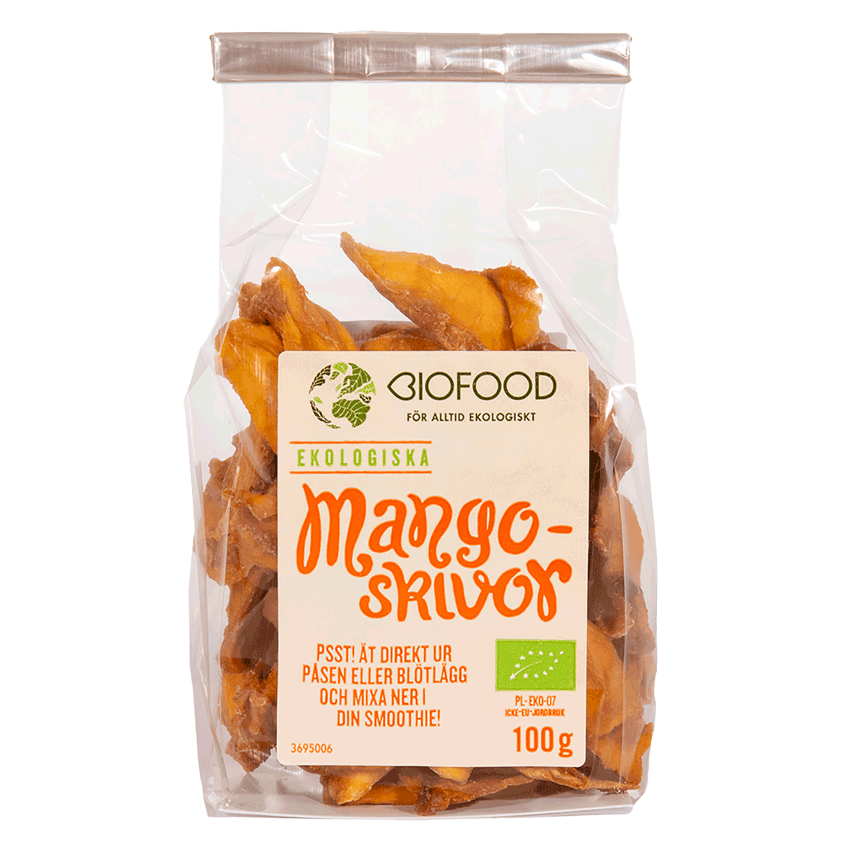 Mango slices dried from Biofood