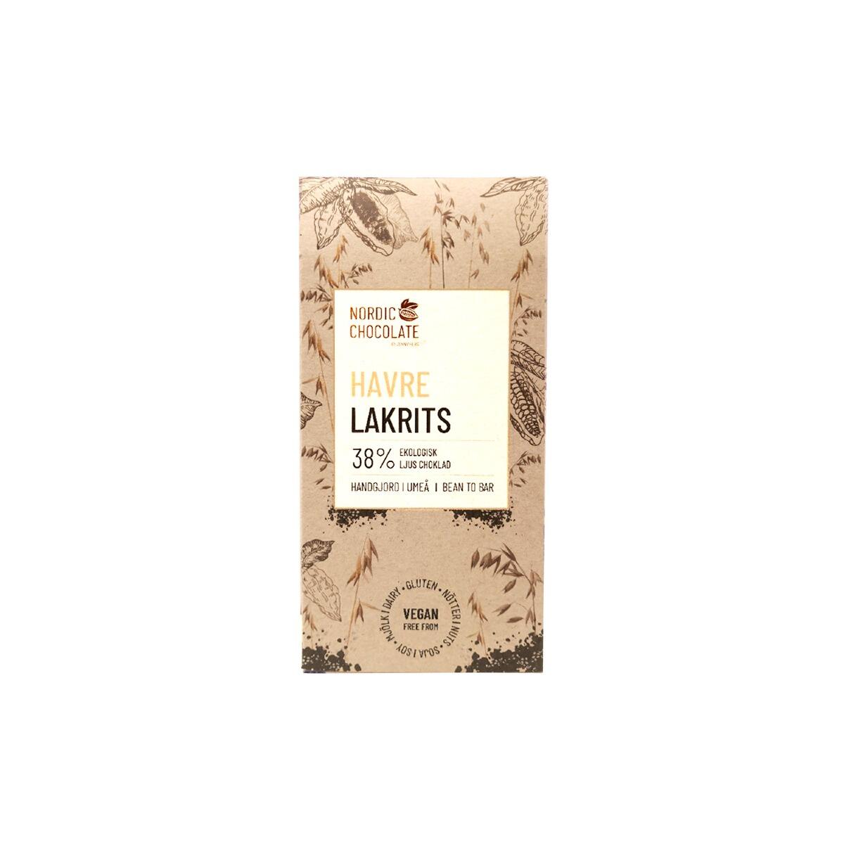 Nordic Chocolate's Havrechoklad med Lakrits'