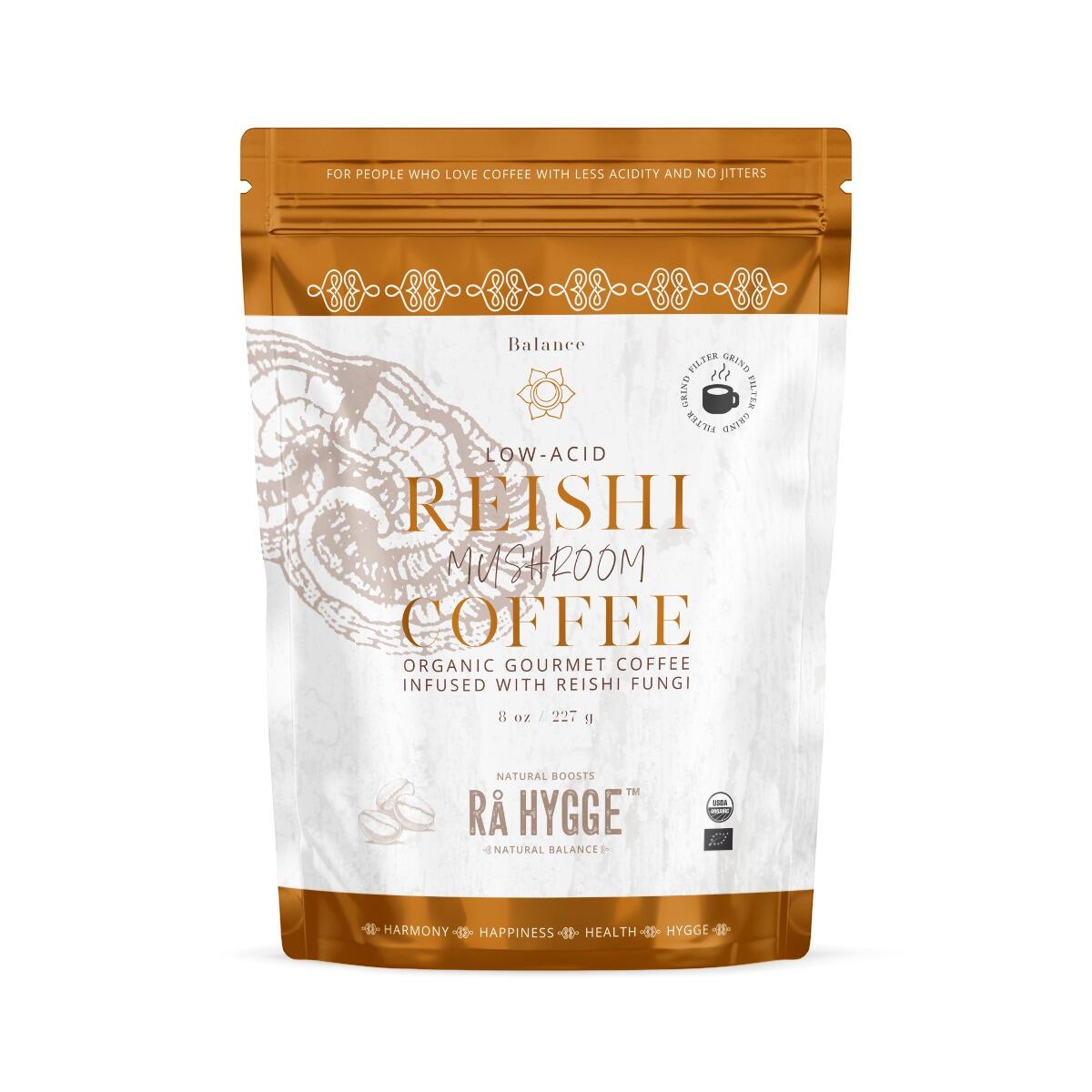 Rå Hygge's Low-Acid Gourmet Coffee with Reishi - filter grind 227g'
