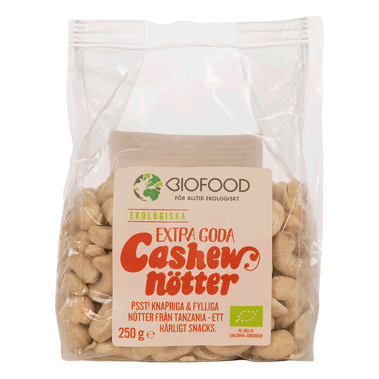 Cashew i förpackning