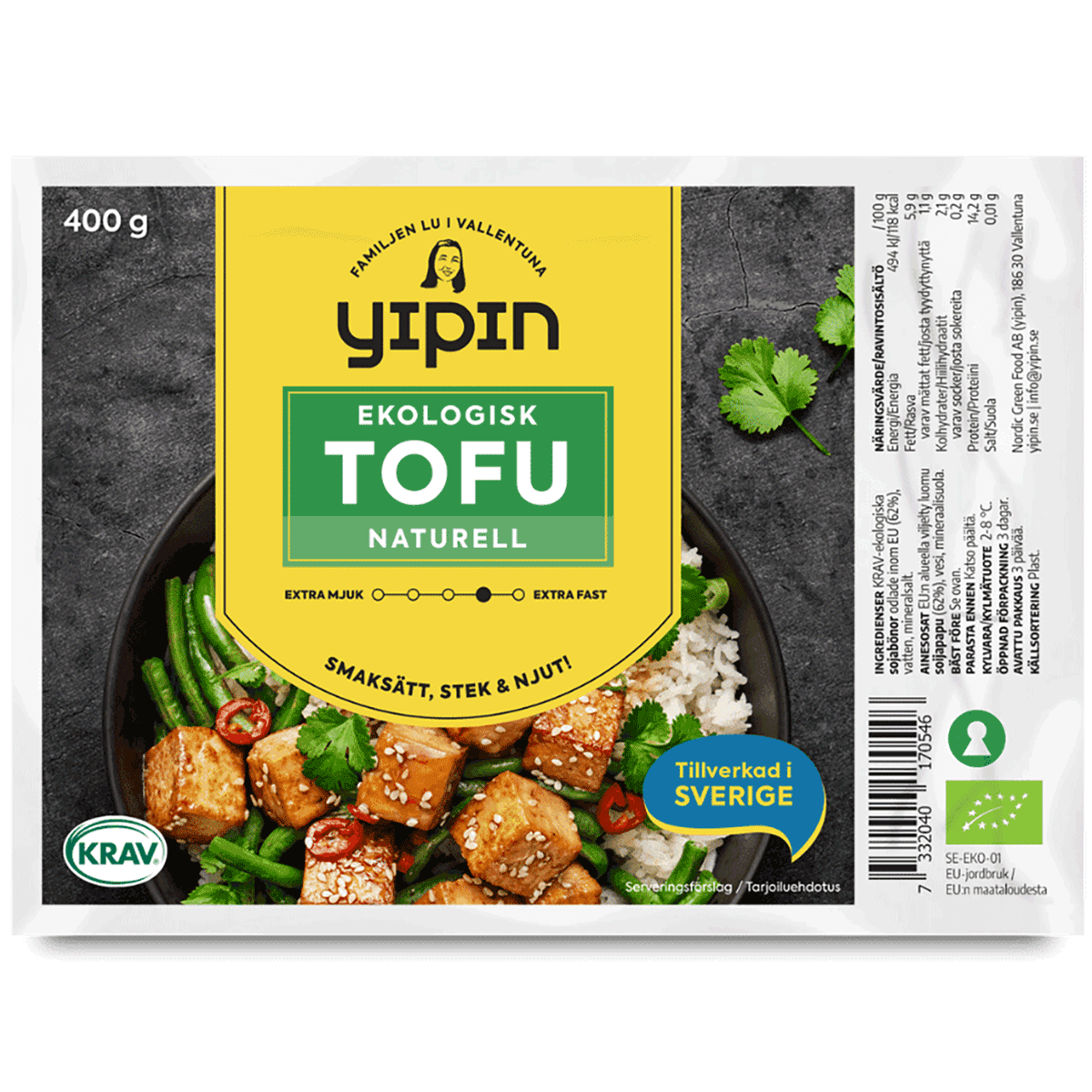 Yipin's Fast tofu naturell'