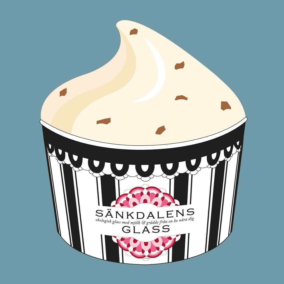 Crispy ice cream Sänkdalens glass