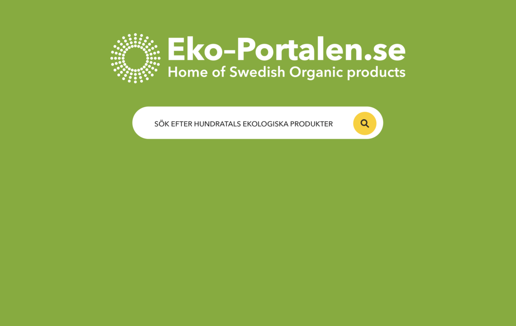 Eko-Portalen.se bekommt neue Funktionen und Aussehensbild '