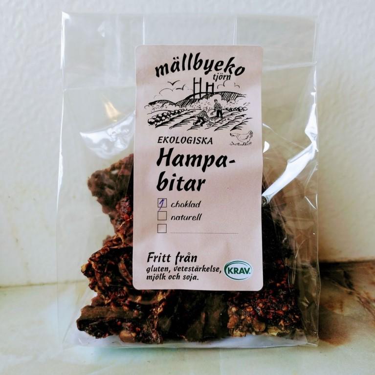 Mällby Eko's Hemp pieces with chocolate '