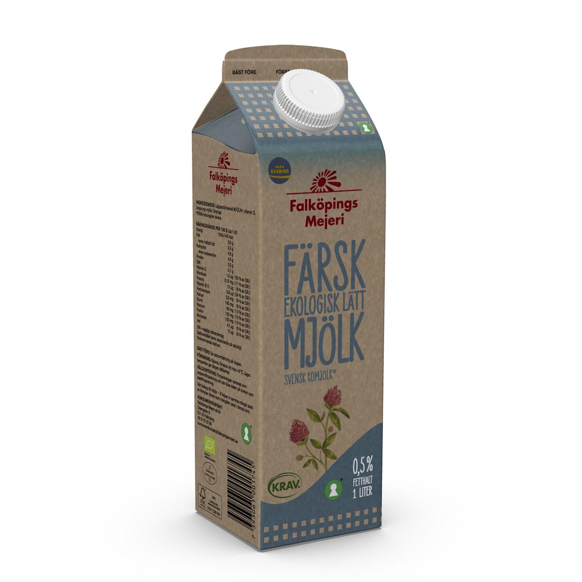 Falköpings Mejeri's Lättmjölk, 0,5 %'