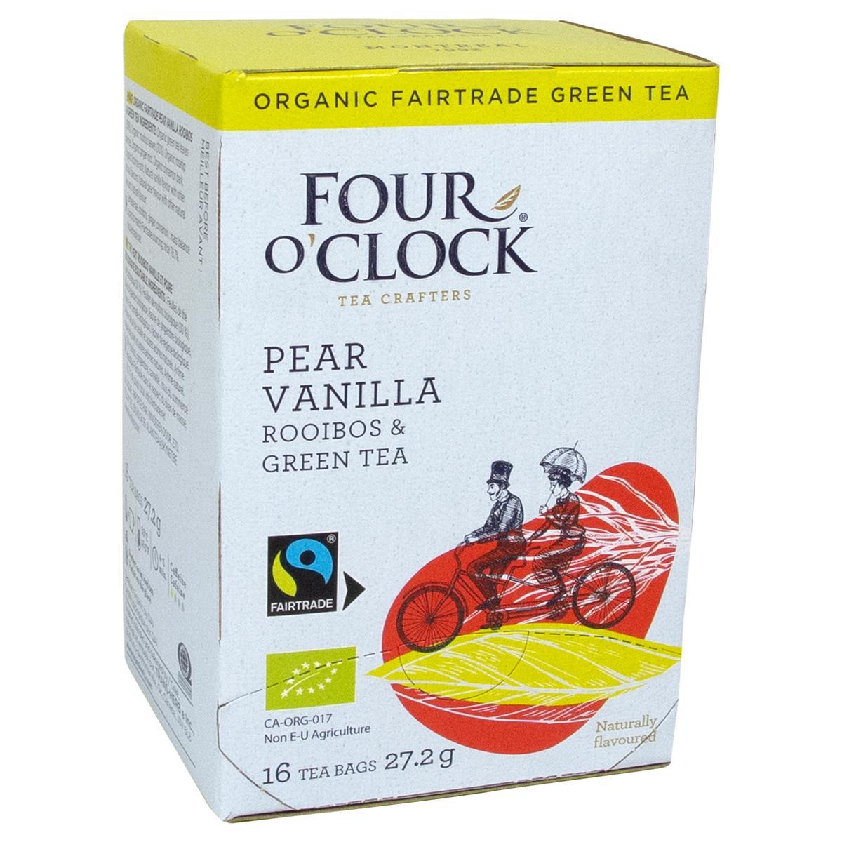 Four O’Clock's Four O'Clock GRÜNER TEE & ROOIBOS, VANILLE UND BIRNE'