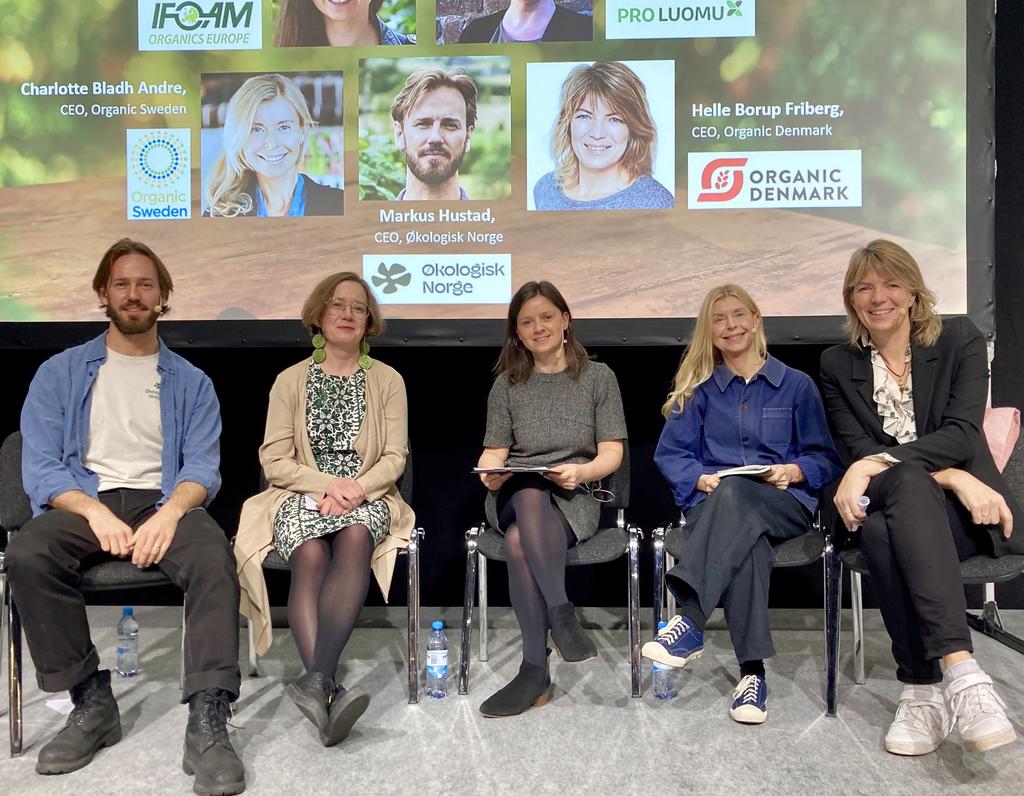 Podiumsdiskussion am Nordic Organic Food Fair über den Markt für Bio im Bild der Skandinavien'