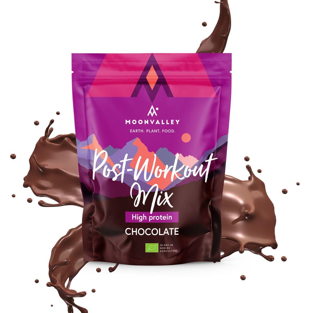 Moonvalley's Organic Post-Workout Mix Chocolate'