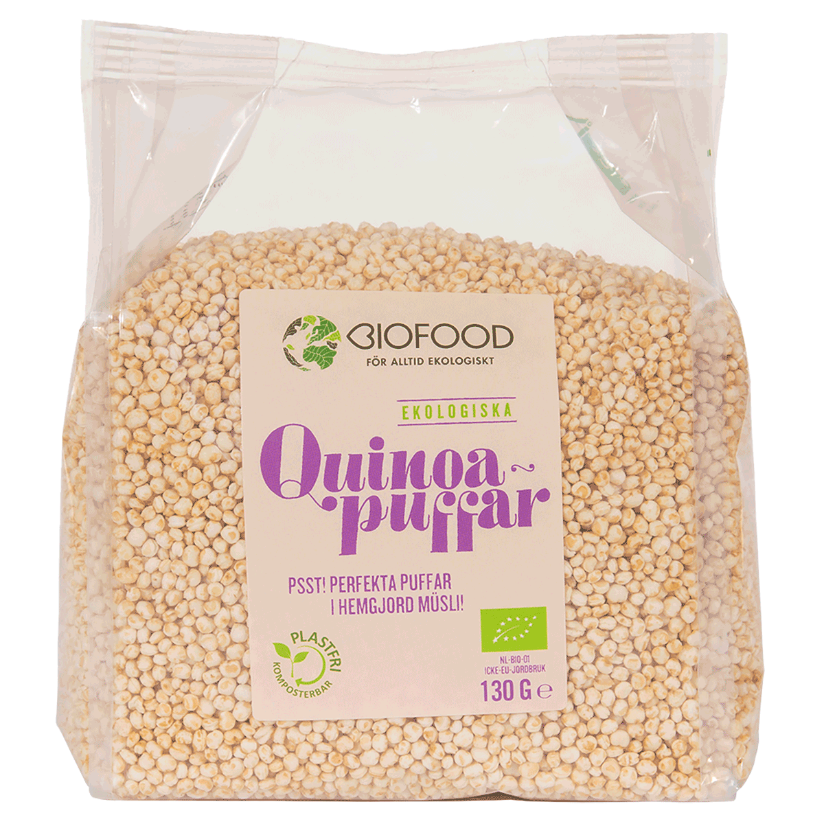 Quinoa puffs from Biofood