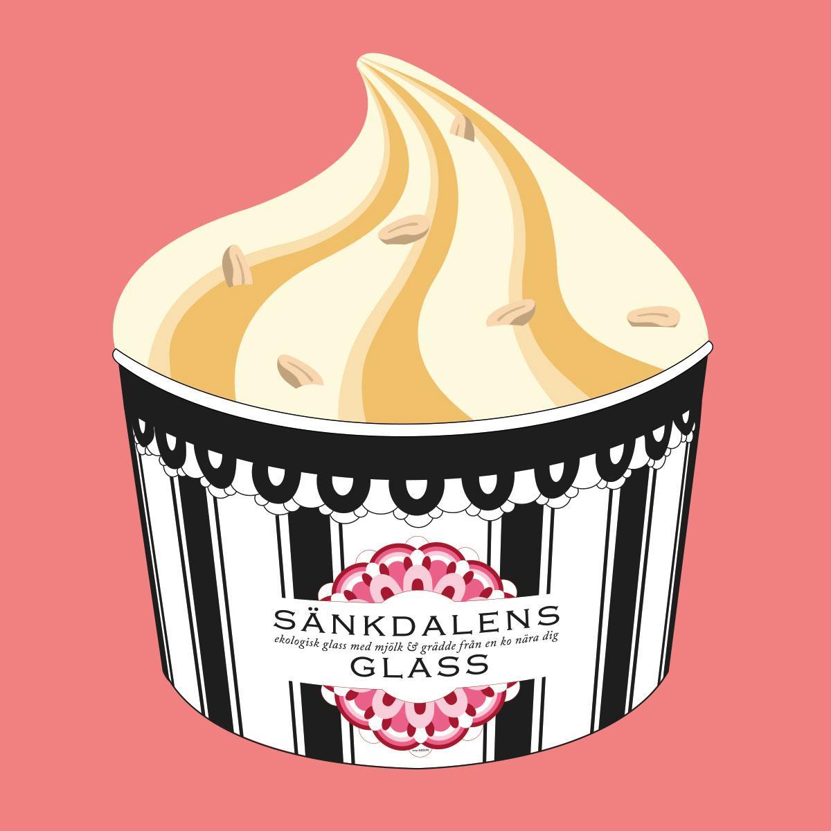Sänkdalens glass's Peanut ice cream '