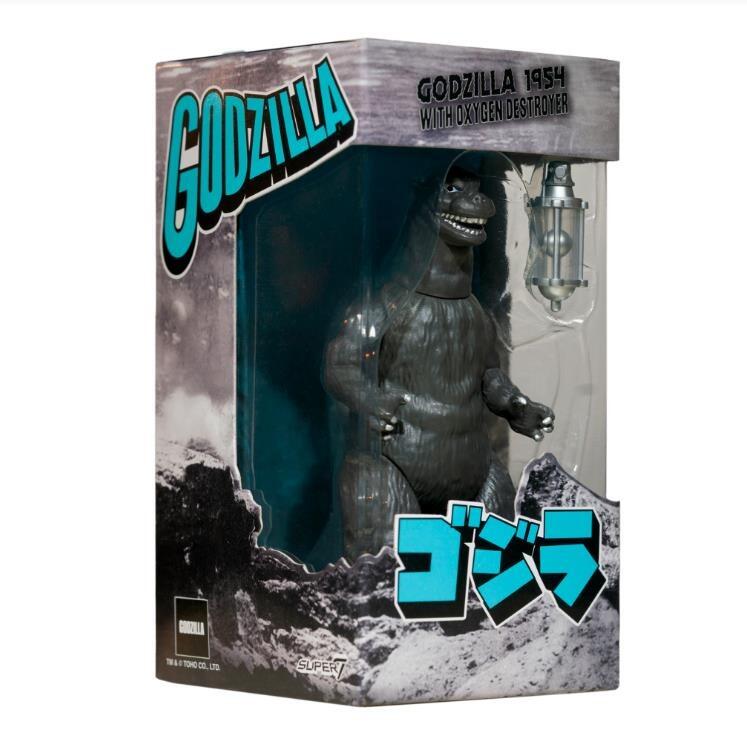 TOHO Godzilla '54 Silver Screen Reaction Action Figure - Godzilla with  Oxygen Destroyer Canister