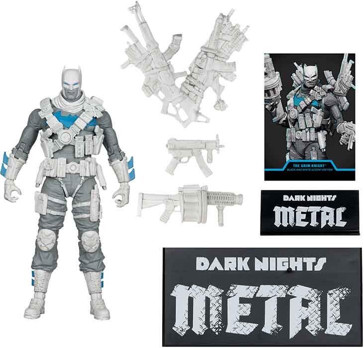 DC Multiverse 7 Inch Action Figure - The Grim Knight (B&W Accent