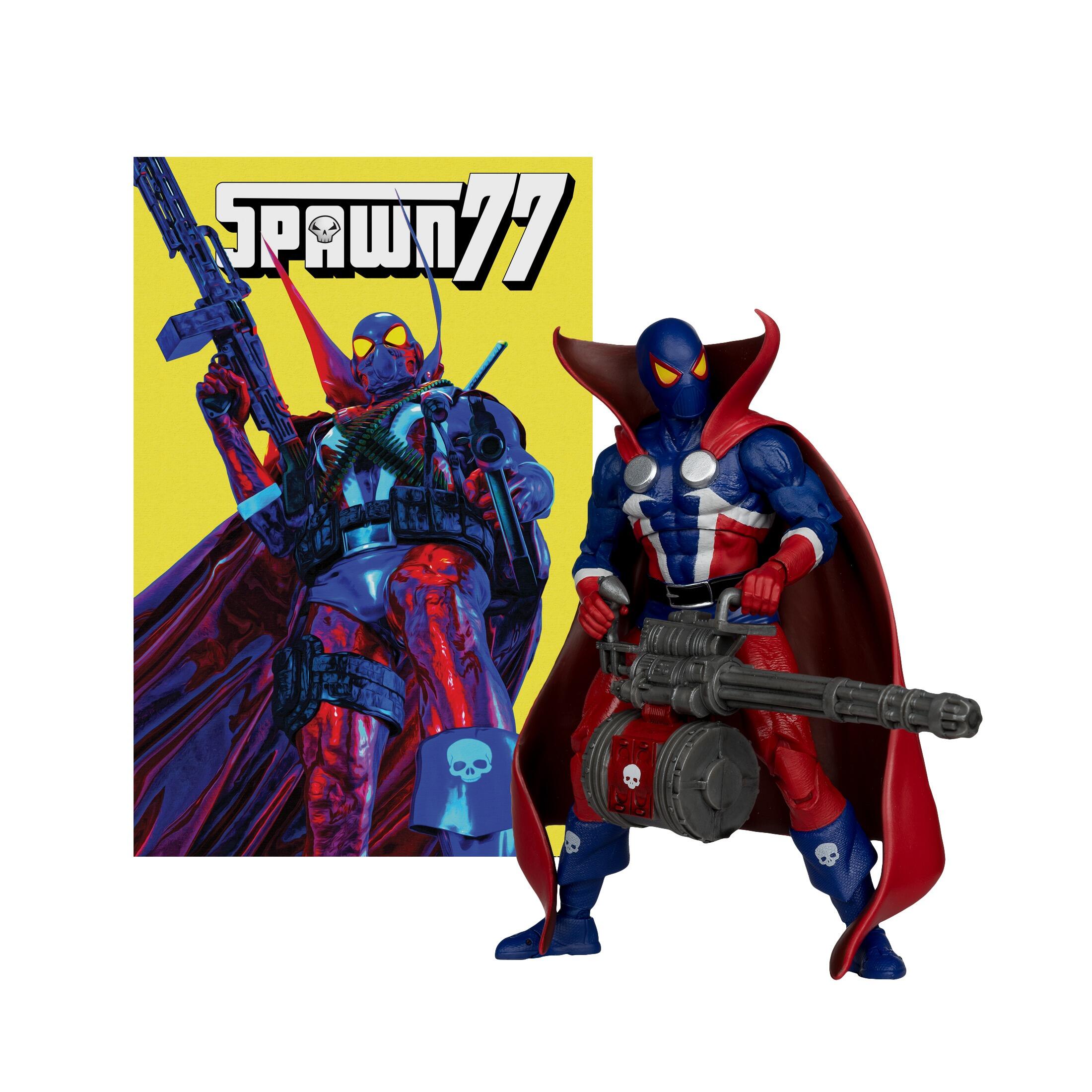 Spawn 7 Inch Action Figure w/ Comic - Spawn 1977 (Red Platinum)
