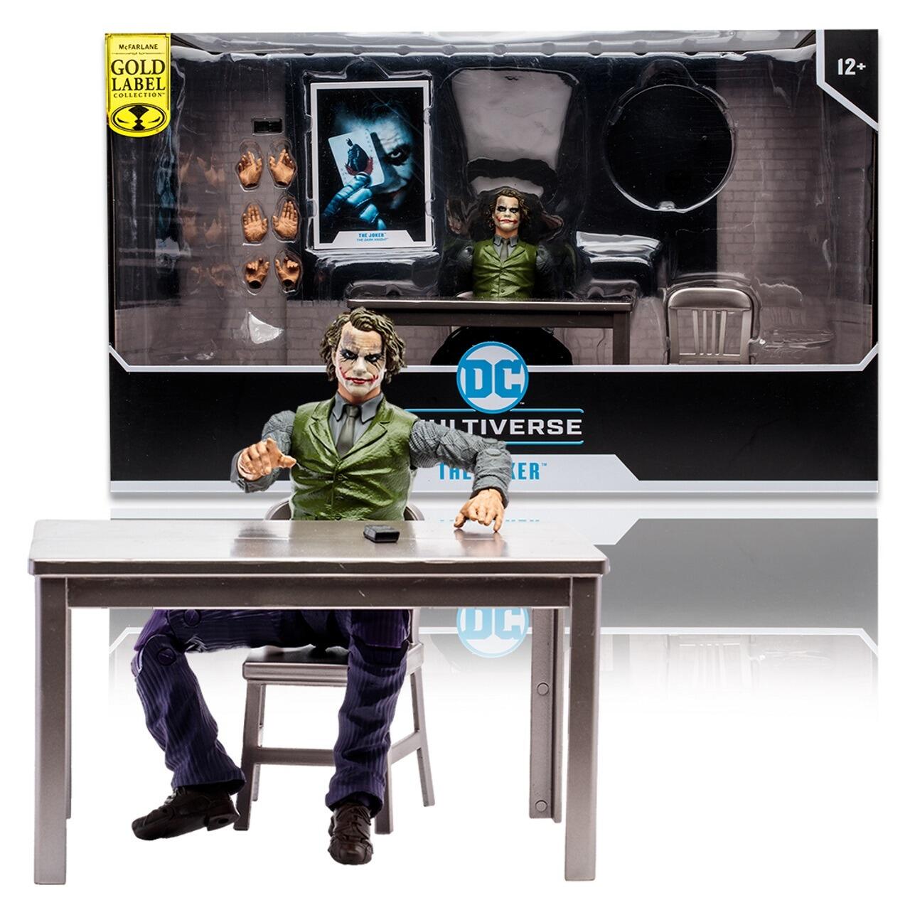 DC Multiverse 7 Inch Action Figure The Joker Interrogation Room TDK Gold Label