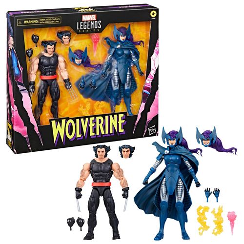 Marvel Legends Wolverine 50th Anniversary Action Figure Twin Pack - Wolverine &amp; Psylocke