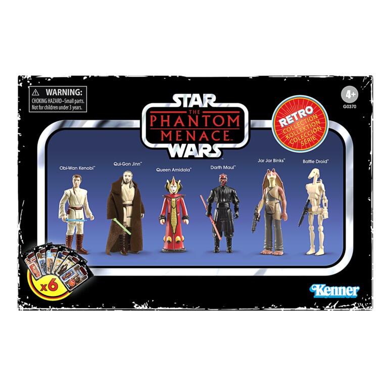 Star Wars Retro Action Figure Wave 9 The Phantom Menace Boxed Set of 6