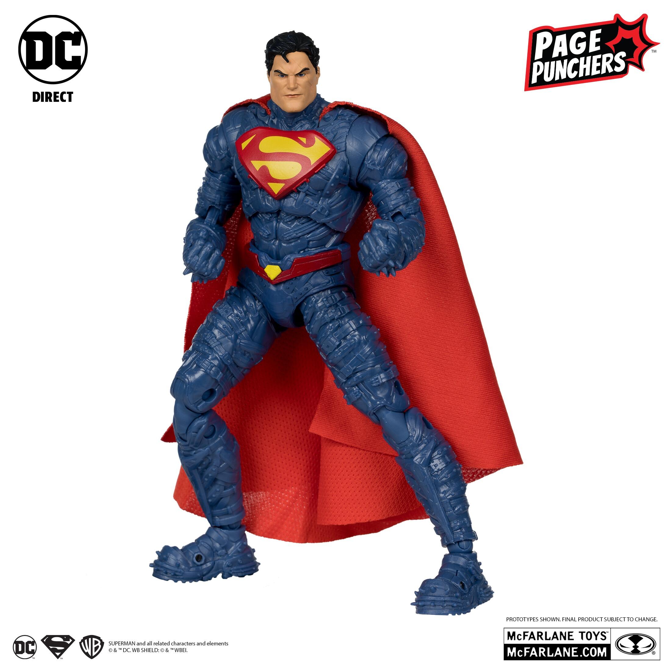 DC Direct Superman Page Punchers 7 Inch Action Figure With Comic