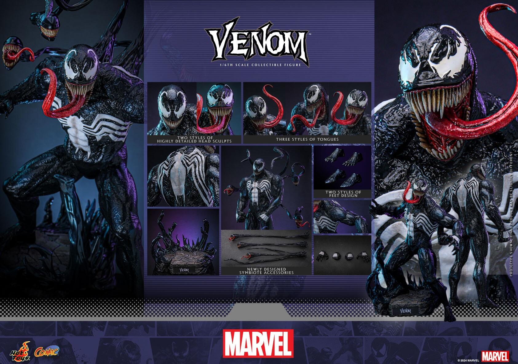 PRE ORDER Venom Marvel Comics Hot Toys Collectibles 1 6 Scale Action Figure