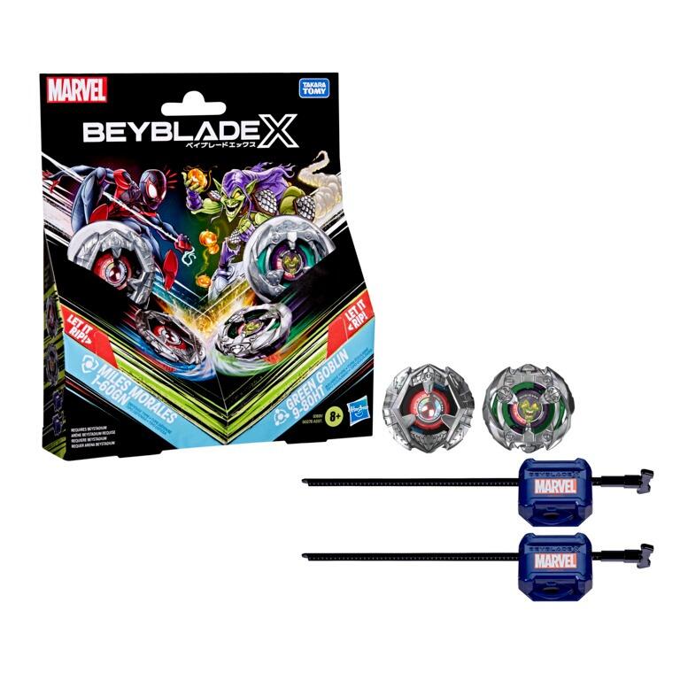 Beyblade X Marvel Miles Morales 1-60GN vs Green Goblin 9-80HT