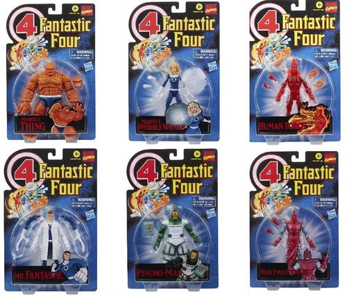 Marvel Legends Fantastic Four Retro Action Figure - Set of 6