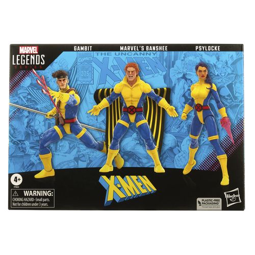 Marvel Legends X-Men 60th Anniversary Action Figure - Marvel's Banshee, Gambit &amp; Psylocke Multipack