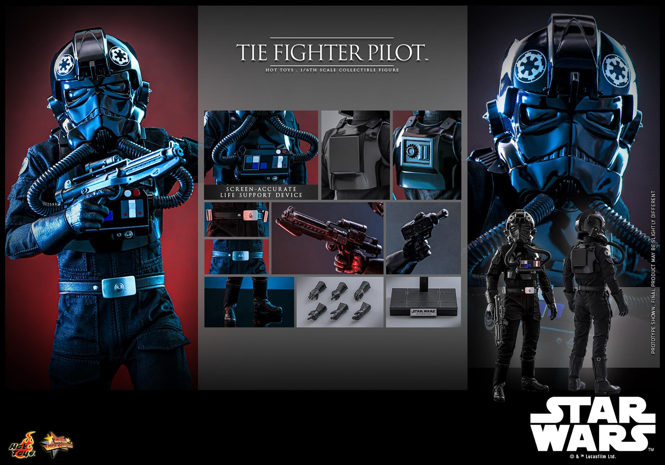 Action Figure Hot Toys First Order Tie Pilot PRE-ORDER Tie Fighter
