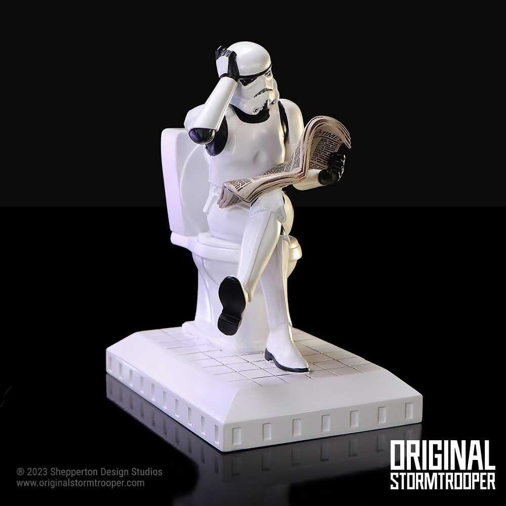 Original Stormtooper Pooper Trooper On a Toilet Figurine | Gothic Gifts