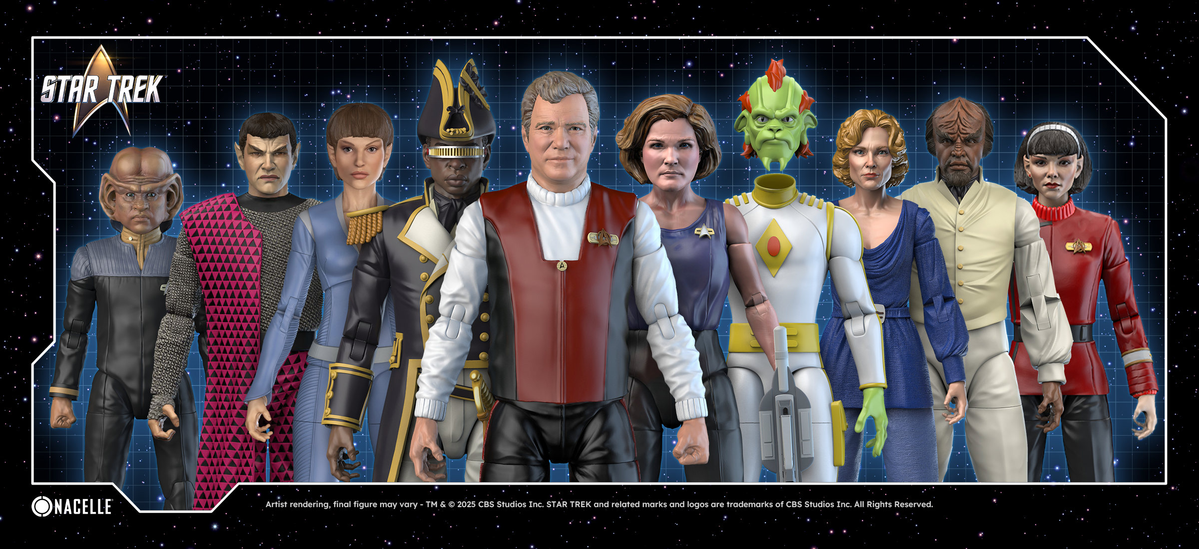 2 Figurines Star Trek Vulcan Medical Officer En PVC - 21 Cm, Collection Apaffa, Neuves Sous Blister