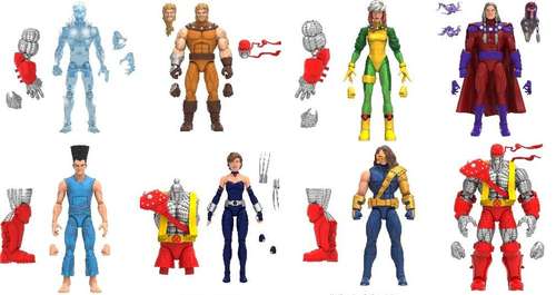 Marvel Legends X-Men Age of Apocalypse Action Figures - Set of 7  with BAF Colossus