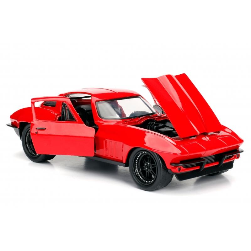 Fast & Furious - Letty's 1966 Chevrolet Corvette C2 Sting Ray (Red)  Hollywood Rides 1:24 Scale Die Cast Vehicle