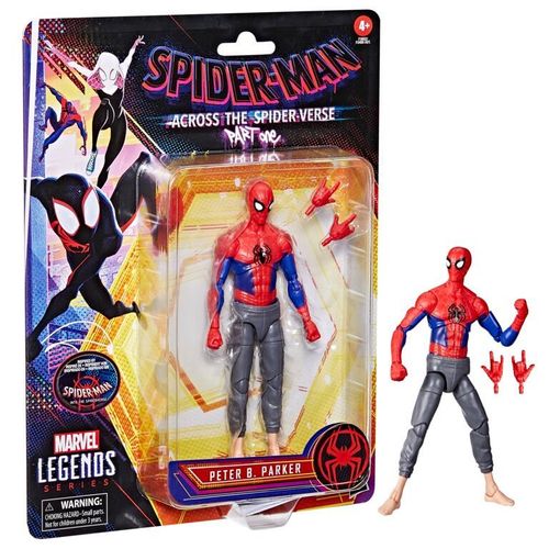 Marvel Legends 6 Inch Spider-Man Across The Spider-Verse Retro Action Figure - Peter B. Parker