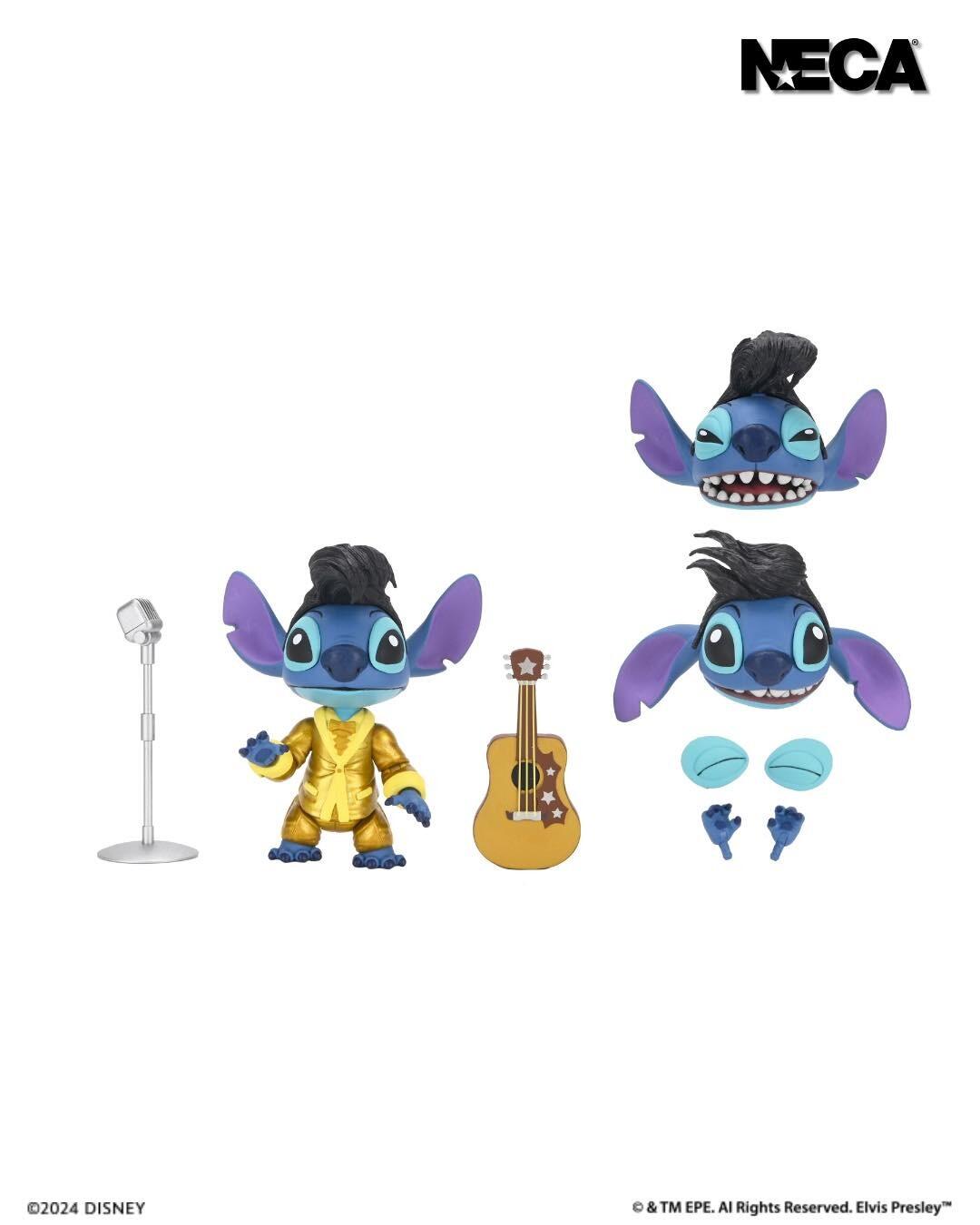 Lilo＆Stitch　ROCKIN ELVIS figure Disney Lilo & Stitch - Elvis Blue Hawaiian Stitch Head