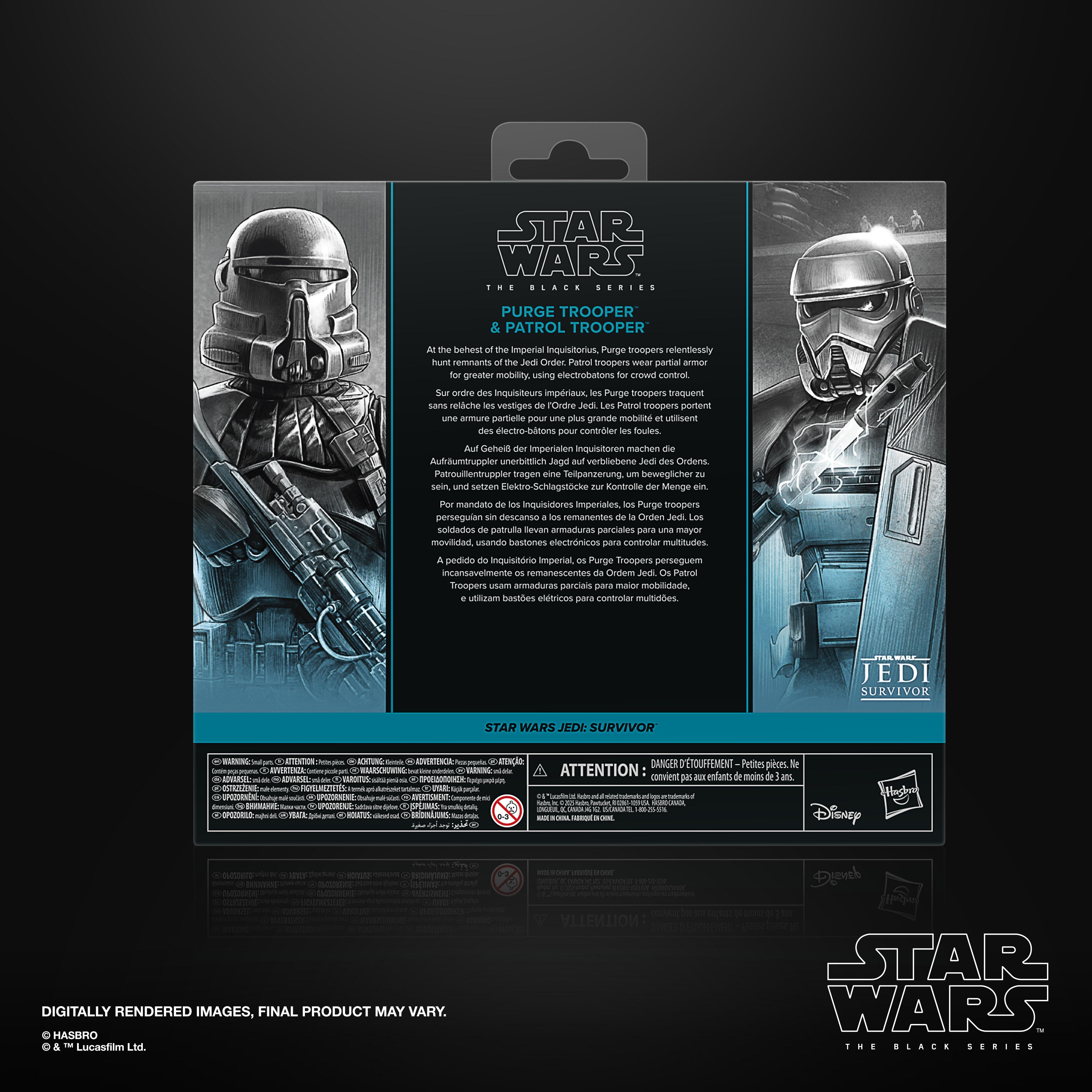 Star Wars The Black Series, NED-B & Purge Trooper, Pack de 2 Figurines Graphite de 15 cm