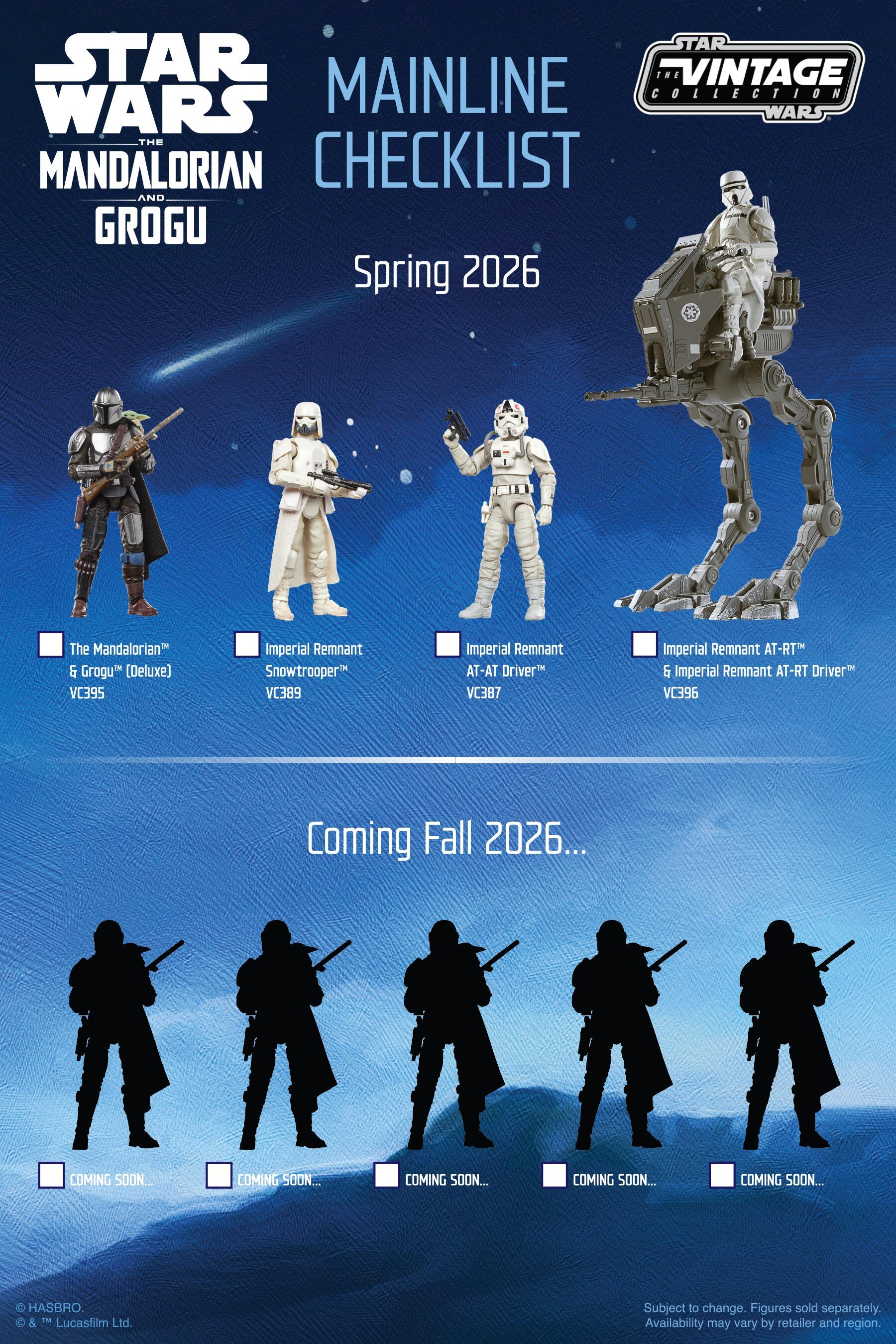 Star Wars Vintage Collection Checklist