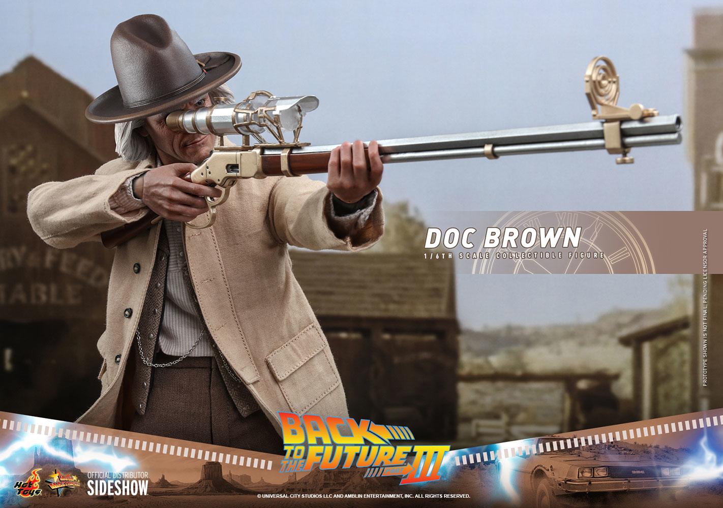 Figurine Hot Toys Doc Brown - Retour vers le futur III