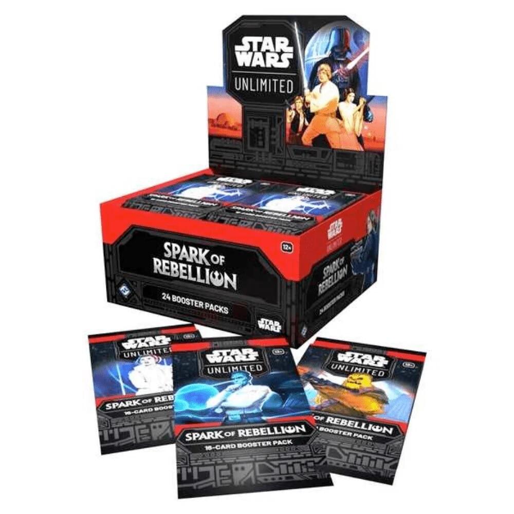 Star Wars: Unlimited Trading Card Game - Spark Of The Rebellion Booster ...